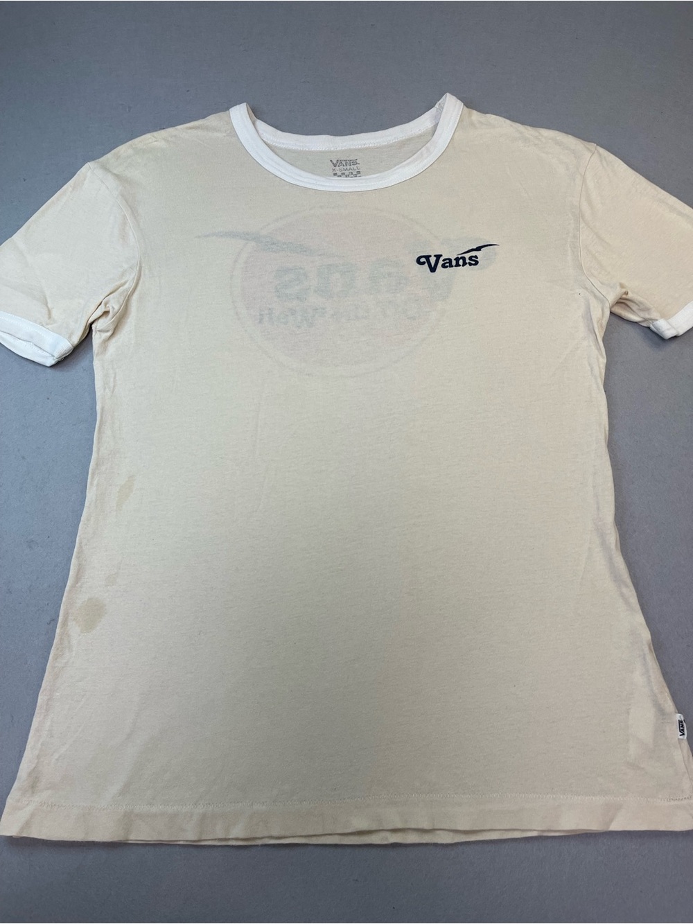 VINTAGE Women's Vans T Shirt, XS